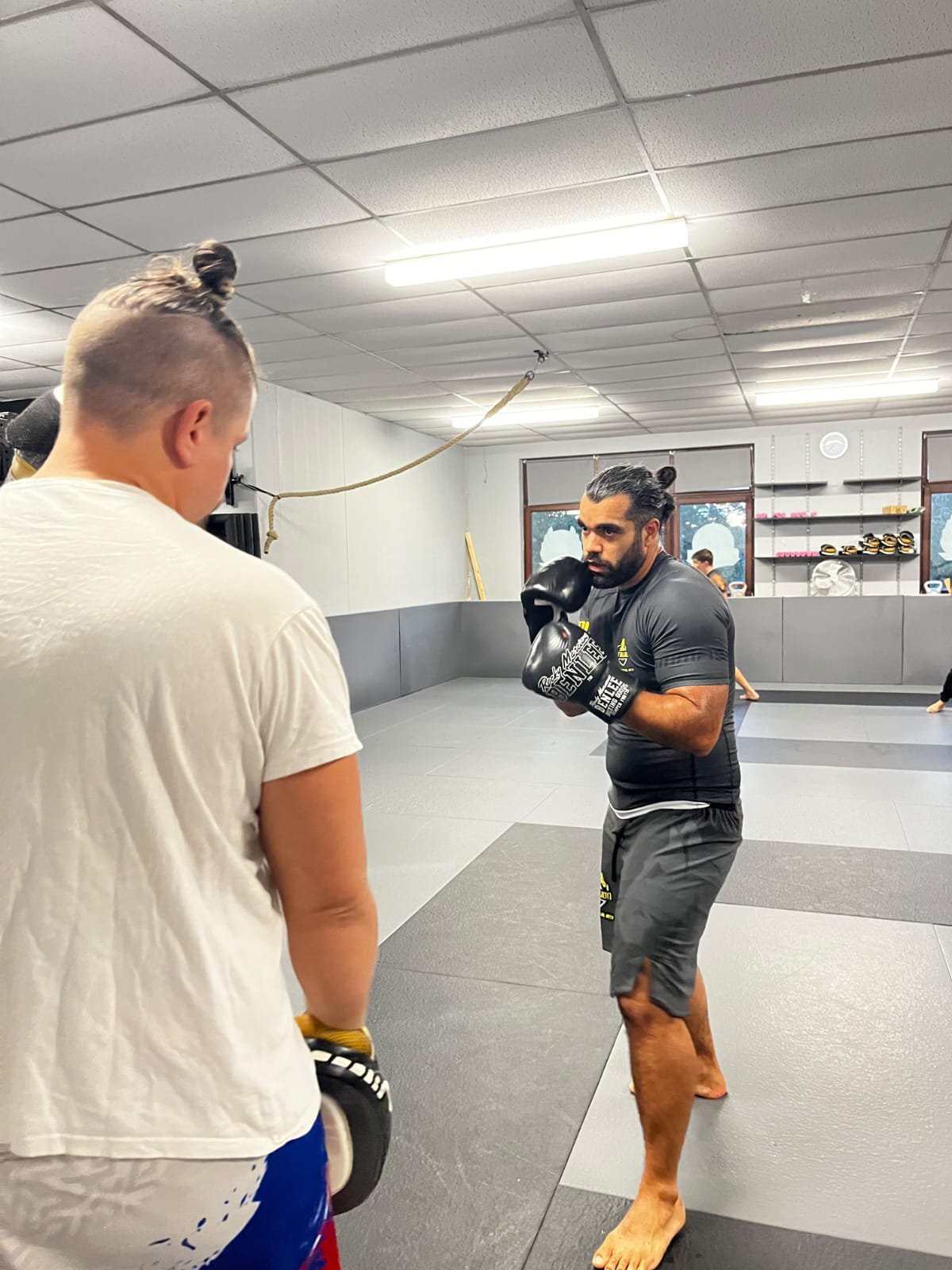 Boxer in Grundstellung mit Deckung im STALLION GYM Herrenberg